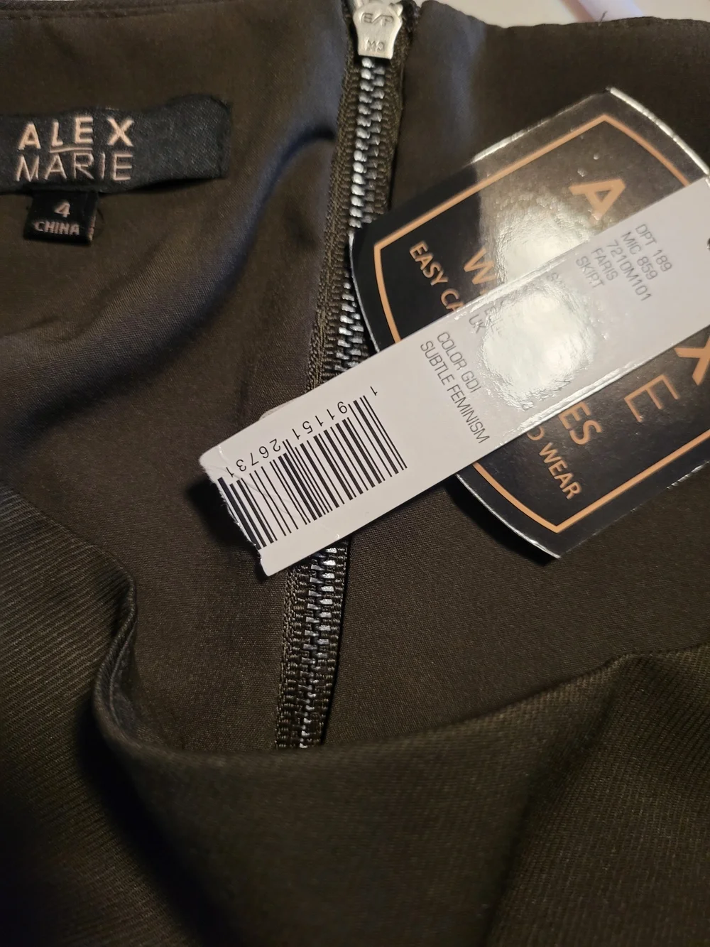 Alex Marie Brown A-Line Skirt